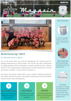FHC Magazin Erstausgabe 23-01
