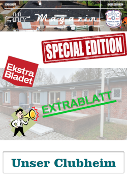 FHC Magazin Sonderausgabe Clubheim